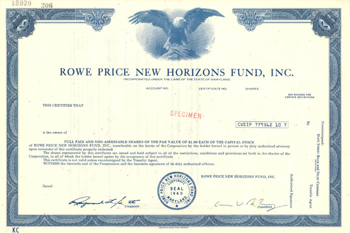 Rowe Price New Horizons Fund, Inc.